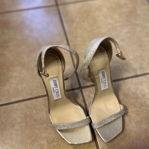 Gold Jimmy Choo Sandel